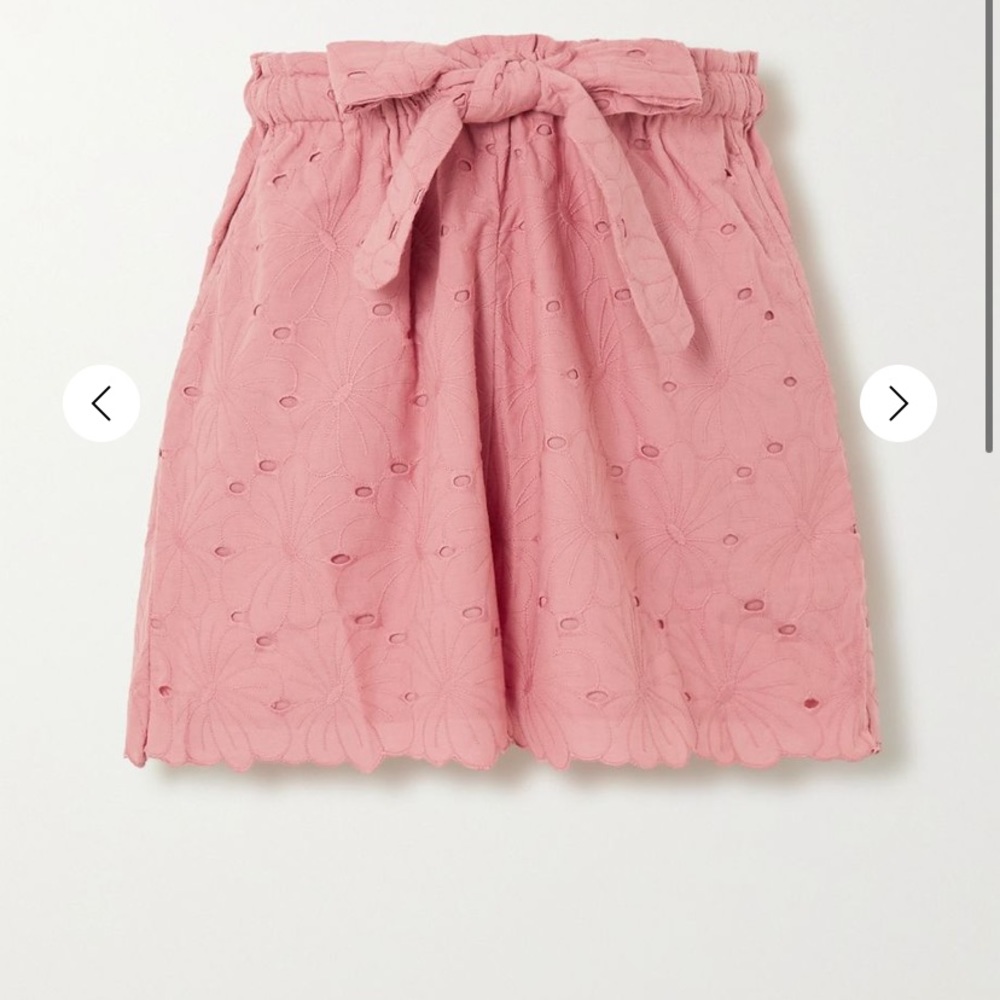 Innika Choo Scalloped High Waisted Eyelet Shorts - Picture 7 of 10